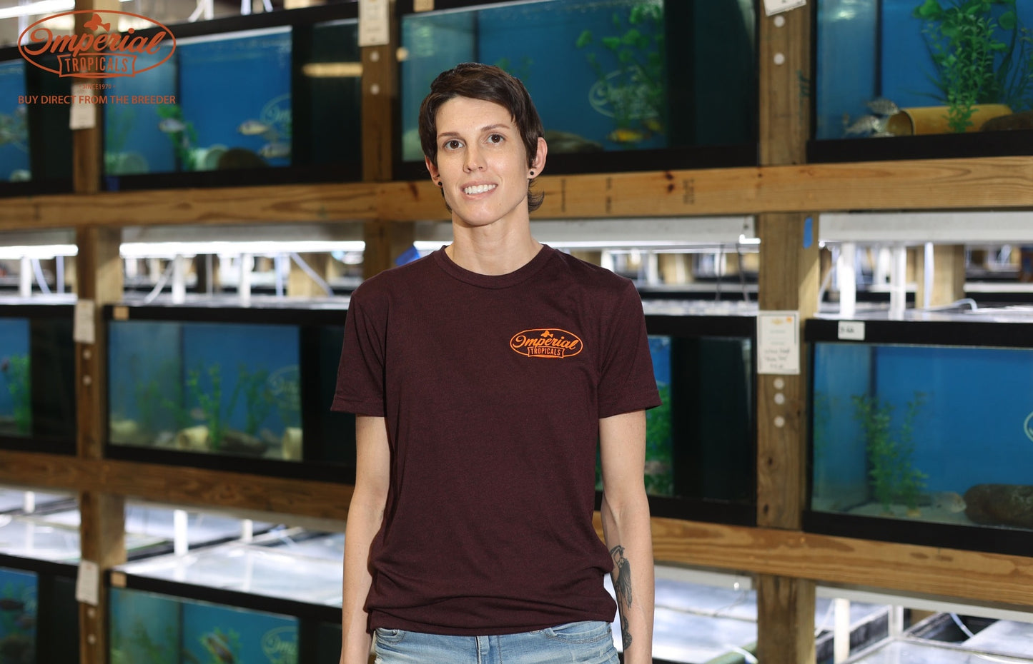 Cardinal Black Imperial Tropicals Short Sleeve T-Shirt