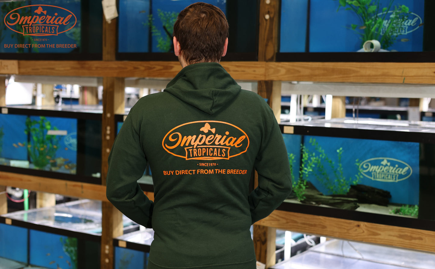 Forest Green Imperial Tropicals Zip-Up Hoodie