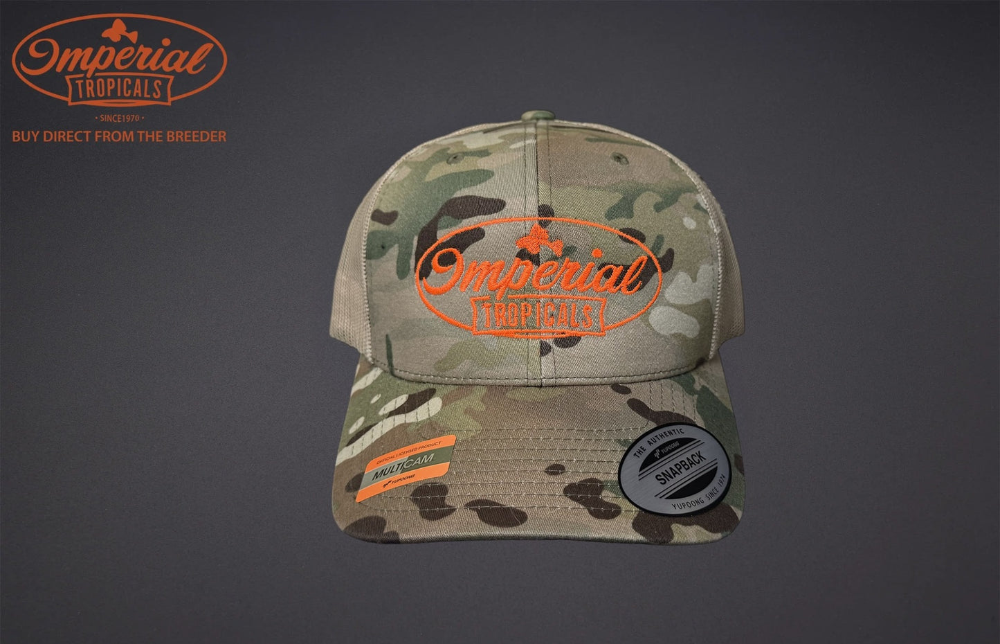 Multicam Green with Khaki Mesh Imperial Tropicals Snapback Hat