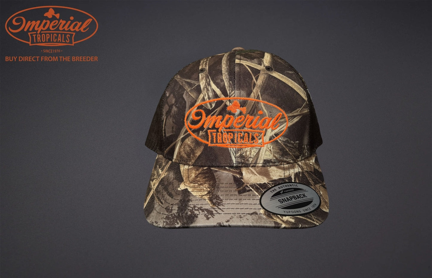 Realtree Max7 with Brown Mesh Imperial Tropicals Snapback Hat