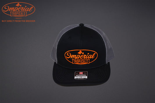 Black with Gray Mesh Imperial Tropicals Snapback Hat