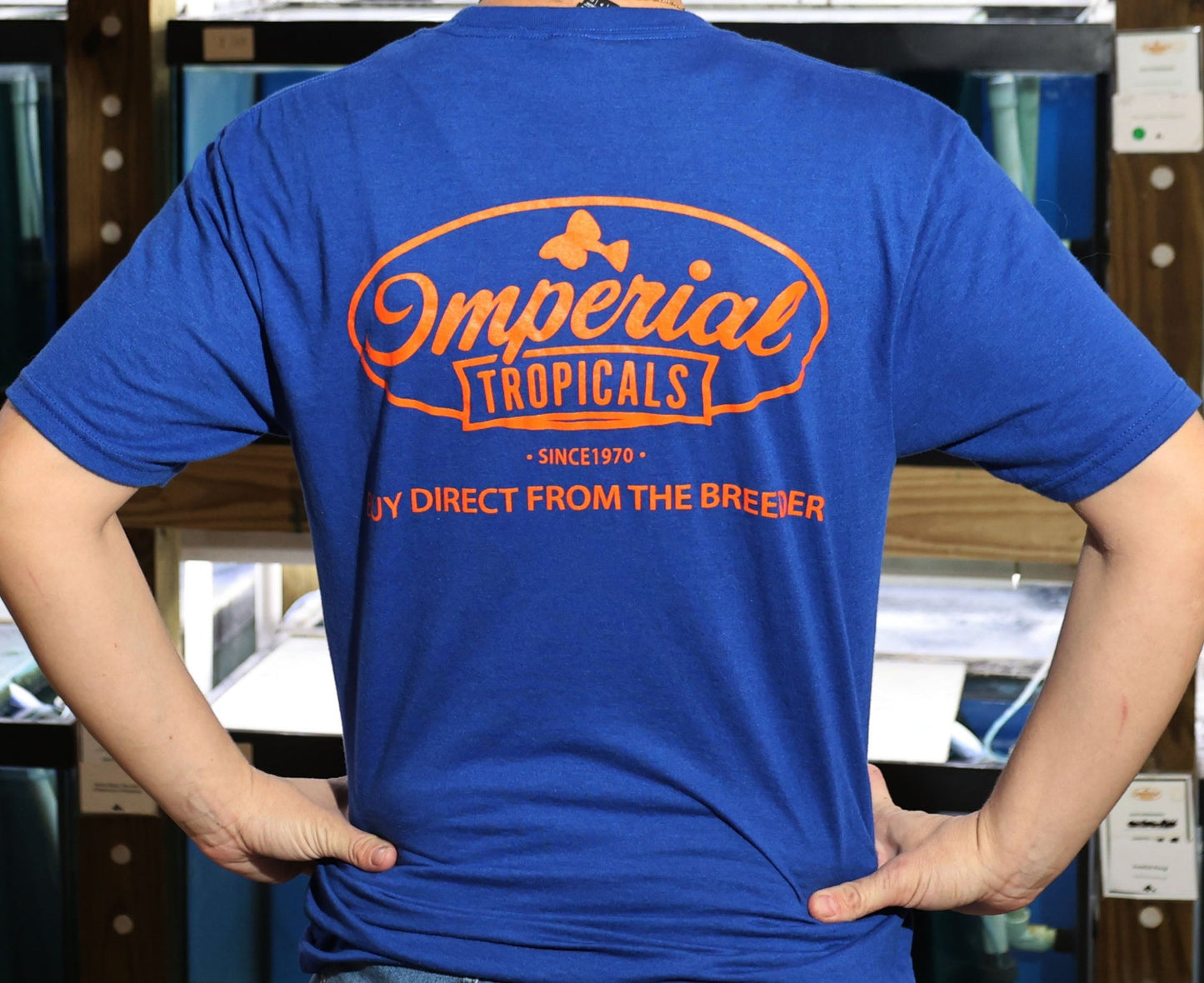 Deep Royal Blue Imperial Tropicals Short Sleeve T-Shirt