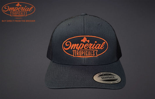 Navy with Black Mesh Imperial Tropicals Snapback Hat