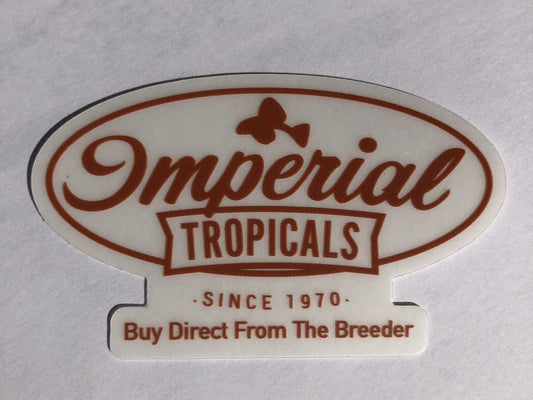 Imperial Tropicals Tank Stickers - Imperial Tropicals